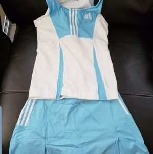 Adidas tennis skort/top set